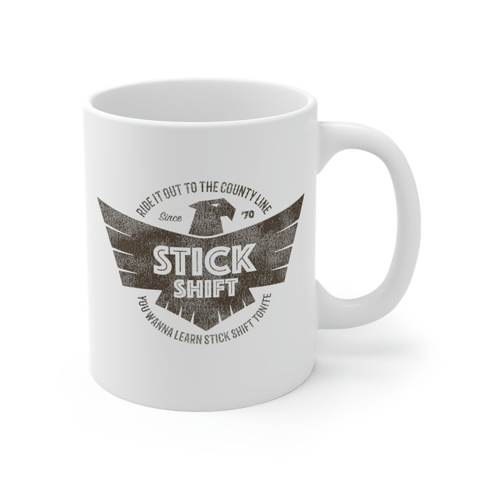 'Stick Shift' Ceramic Mug (11oz)