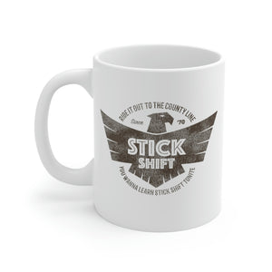 'Stick Shift' Ceramic Mug (11oz)