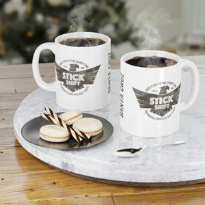 'Stick Shift' Ceramic Mug (11oz)